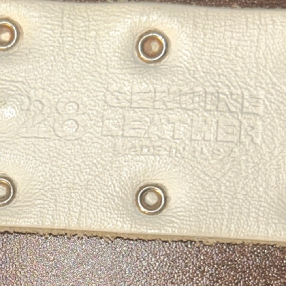 Harley-Davidson White Belt with Silver Accents - Picture 7 of 17
